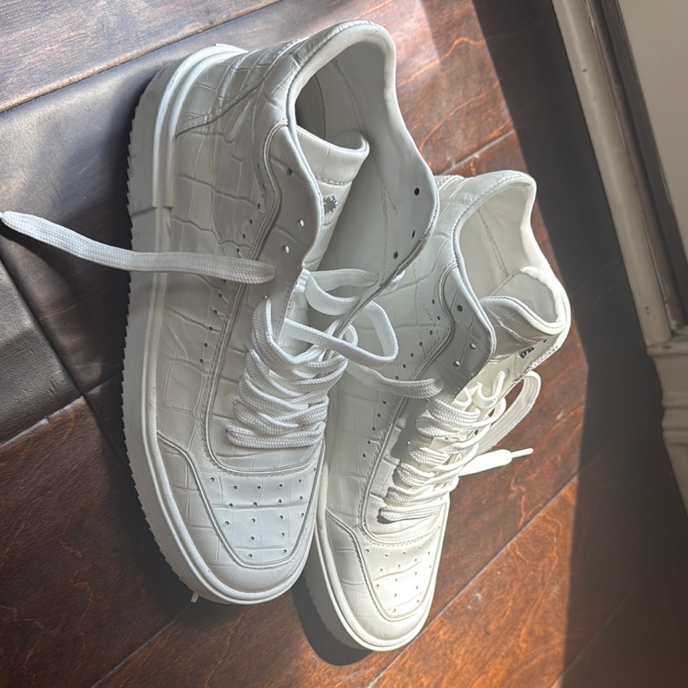 Stuart Weitzman White High-Top Sneakers